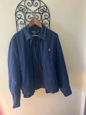 Polo by Ralph Lauren Navy Bomber Jacket with Pony Logo